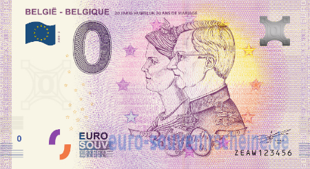 ZEAW-2020-2 BELGIË - BELGIQUE 20 JARIG HUWELIJK 20 ANS DE MARIAGE