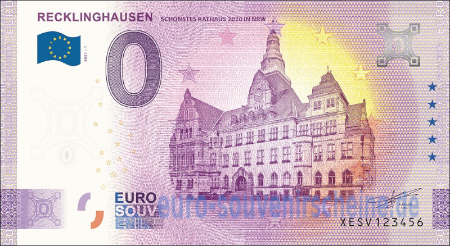 XESV-2021-1 RECKLINGHAUSEN  SCHÖNSTES RATHAUS 2020 IN NRW
