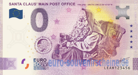 LEAH-2024-1 SANTA CLAUS' MAIN POST OFFICE FINLAND ARCTIC CIRCLE 66°33'07'N