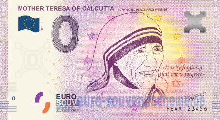 FEAA-2019-2 MOTHER TERESA OF CALCUTTA 1979 NOBEL PEACE PRICE WINNER